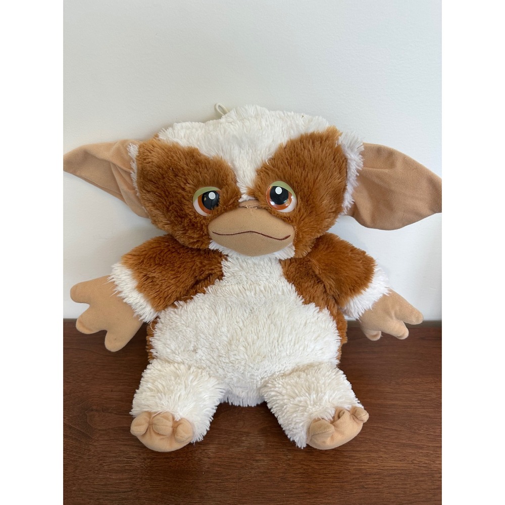 Gremlins Gizmo Plush Toy Brown White Mogwai Stuffed Animal 80s Movie Collectible
